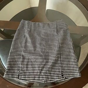 Plaid mini skirt